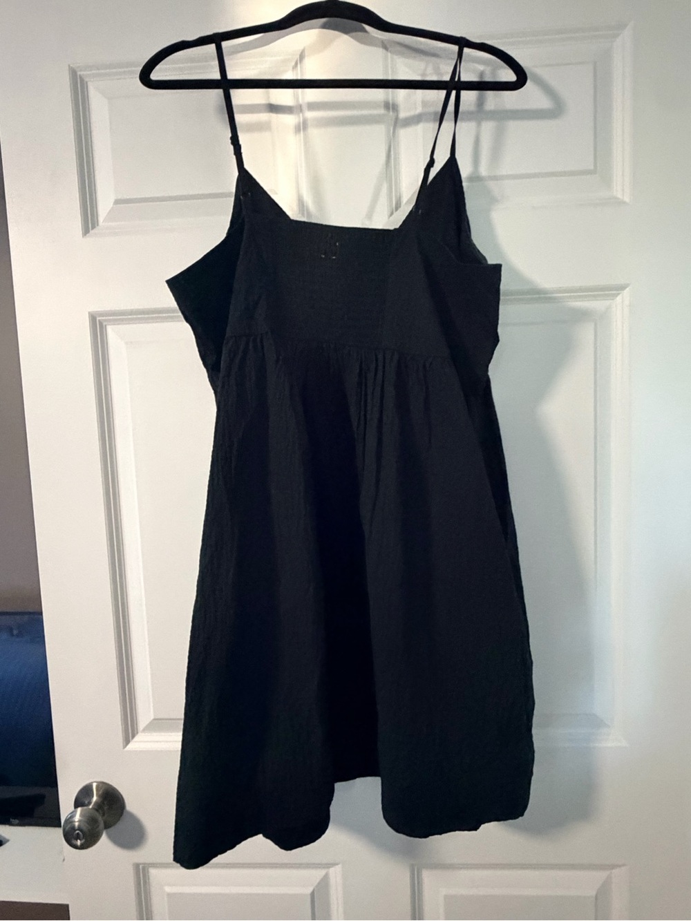 a new day™ XL Black Smocked Waist Top
